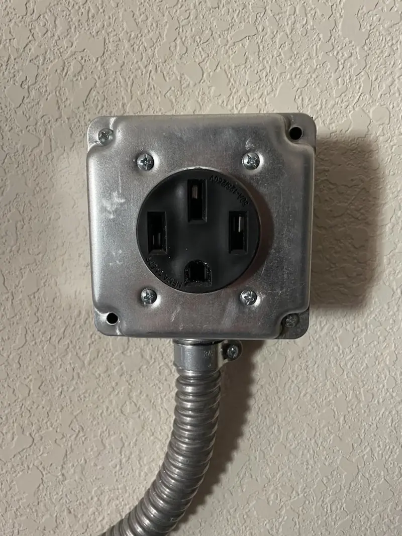 NEMA 14-50 outlet installed for Smart Home Electrical in Diamondhead